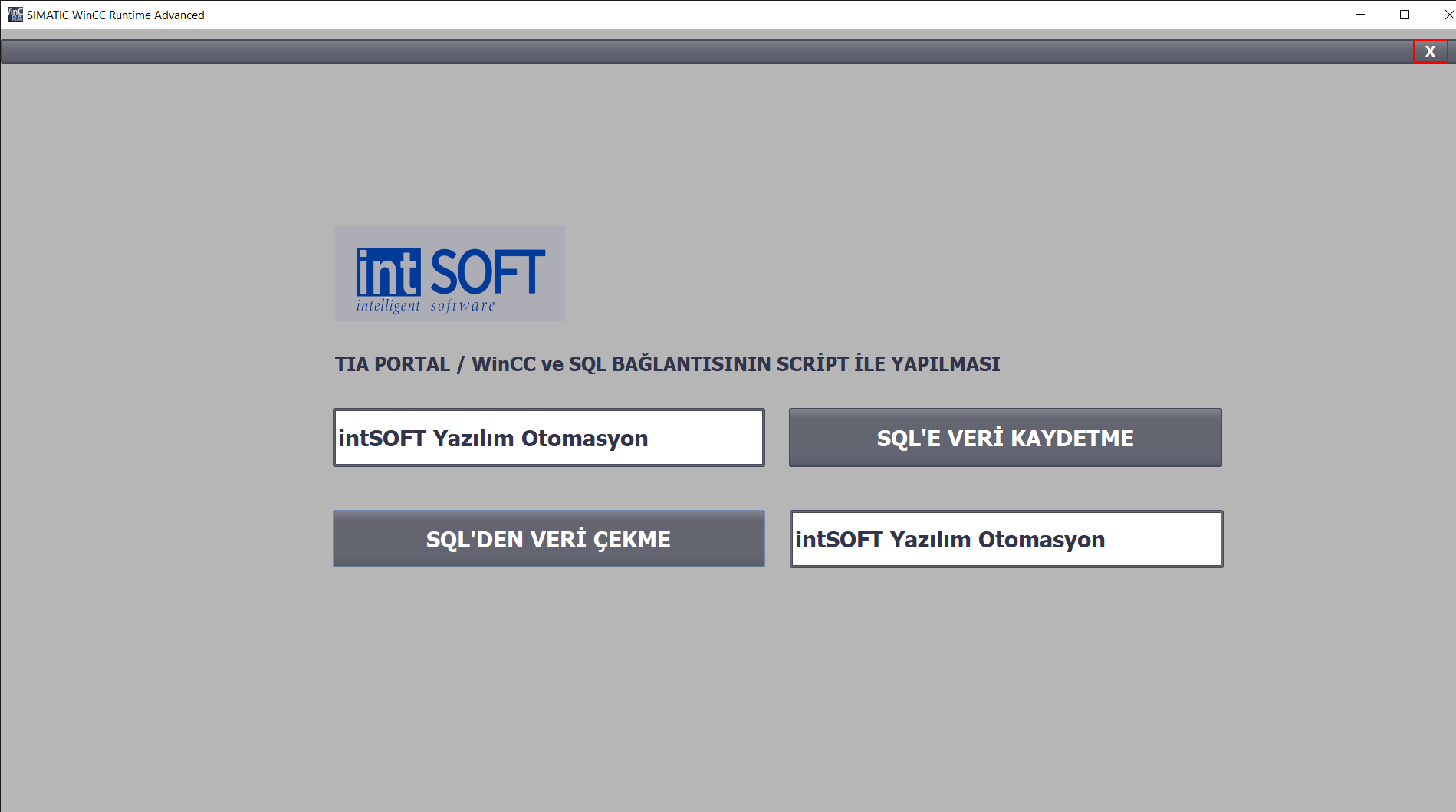 SIEMENS TIA PORTAL / WINCC ADVANCED – DNS – SQL CONNECTION